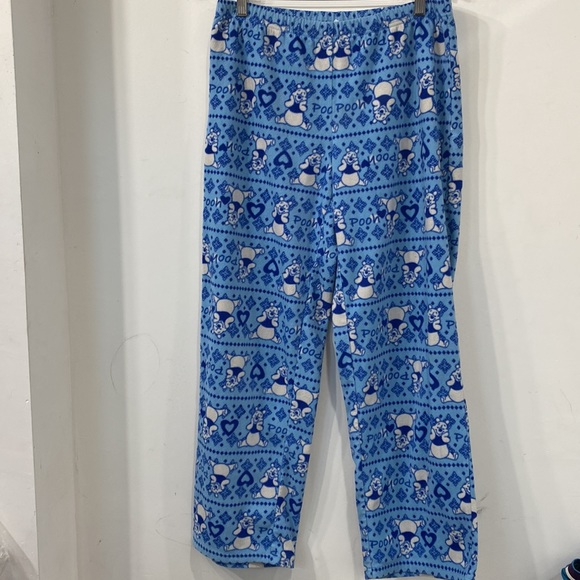 Vintage Disney Winnie the Pooh Button up Warm Pyjama  Fleece size M - Picture 8 of 9